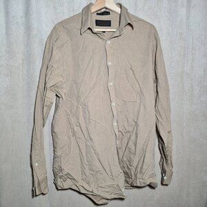 Exclusive collection shirt button down beige longsleeve 16 1/2, 34-35